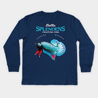 Betta Splendens Kids Long Sleeve T-Shirt